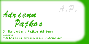 adrienn pajkos business card